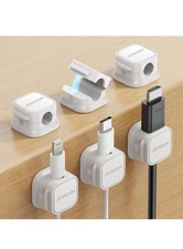 6 Pack Magnetic Cable Clips [Cable Smooth Adjustable] Cord Holder, Under Desk ..