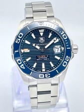 Tag Heuer Aquaracer 41mm WAY211C Blue Dial Blue Bezel Automatic Papers