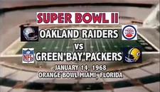 Super Bowl 2 II - Green Bay Packers vs Oakland Raiders DVD Classic