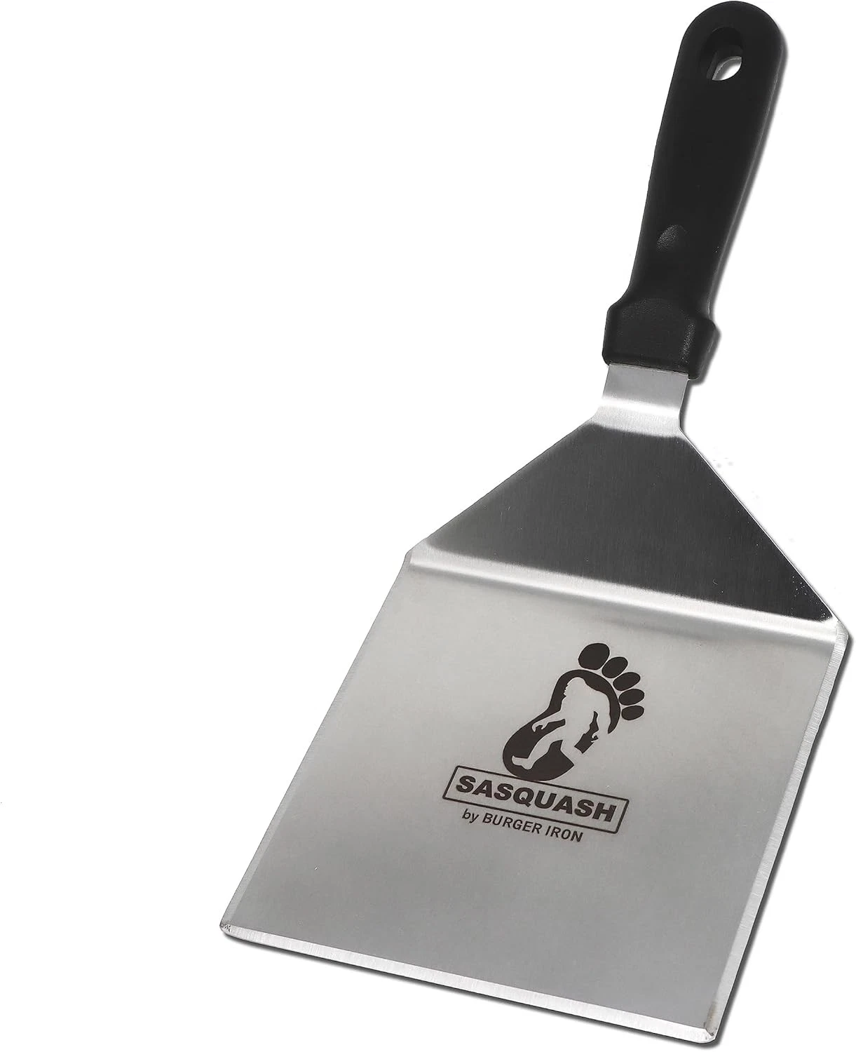 Extra wide hamburger spatula for griddles.