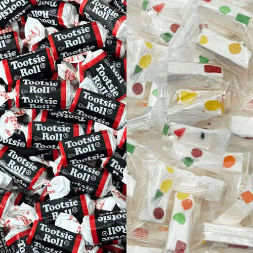 Nougat & Tootsie Roll Candy Mix | 1LB ~ 2LB | Chewy Chocolate & Sweet Nougat Mix - Picture 1 of 4