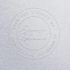 Custom Library Embosser From Library Of Book Embosser Seal For Book Lover Gift