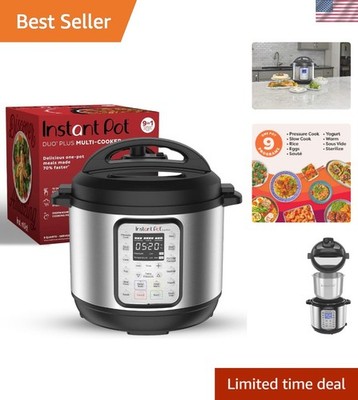 Effortless 6-Quart Multicooker - 9 Functions & Dishwasher Safe for Quick Cleanup