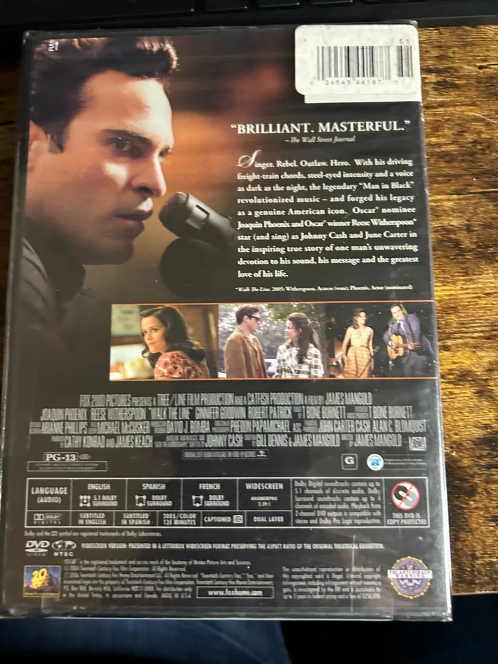 Walk The Line [DVD] FULL-SCREEN - 2005, 20th Century Fox -  BRAND NEW - Image 2 of 2