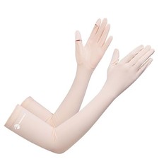 Summer-UV-Sun-Protection Gloves Long Driving-Gloves Sunblock Non Medium Pink
