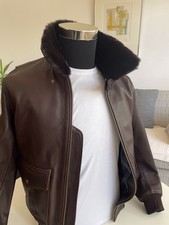 SATCHEL & PAGE Men's Bomber Jacket Size M Brown