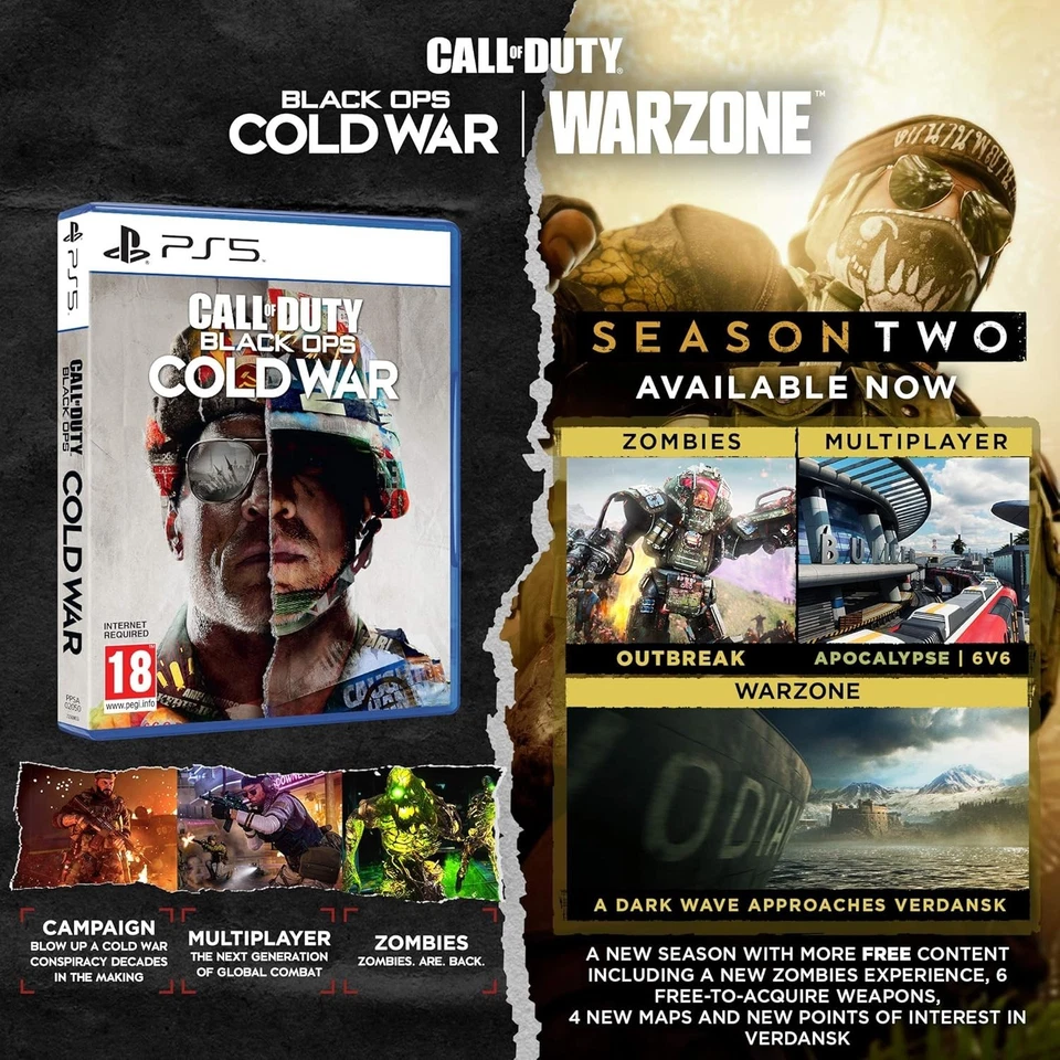 CoD Call of Duty: Black Ops Cold War (PS5) (NEU OVP) (UNCUT) (Blitzversand) - Bild 2 von 4