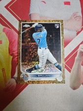 2022 Topps Chrome Vidal Brujan Gold Mini‑Diamond Refractor /50 Tampa Bay Rays RC
