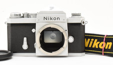  MINT  Nikon F Eye Level 35mm SLR Film Camera Silver Body Early model Japan