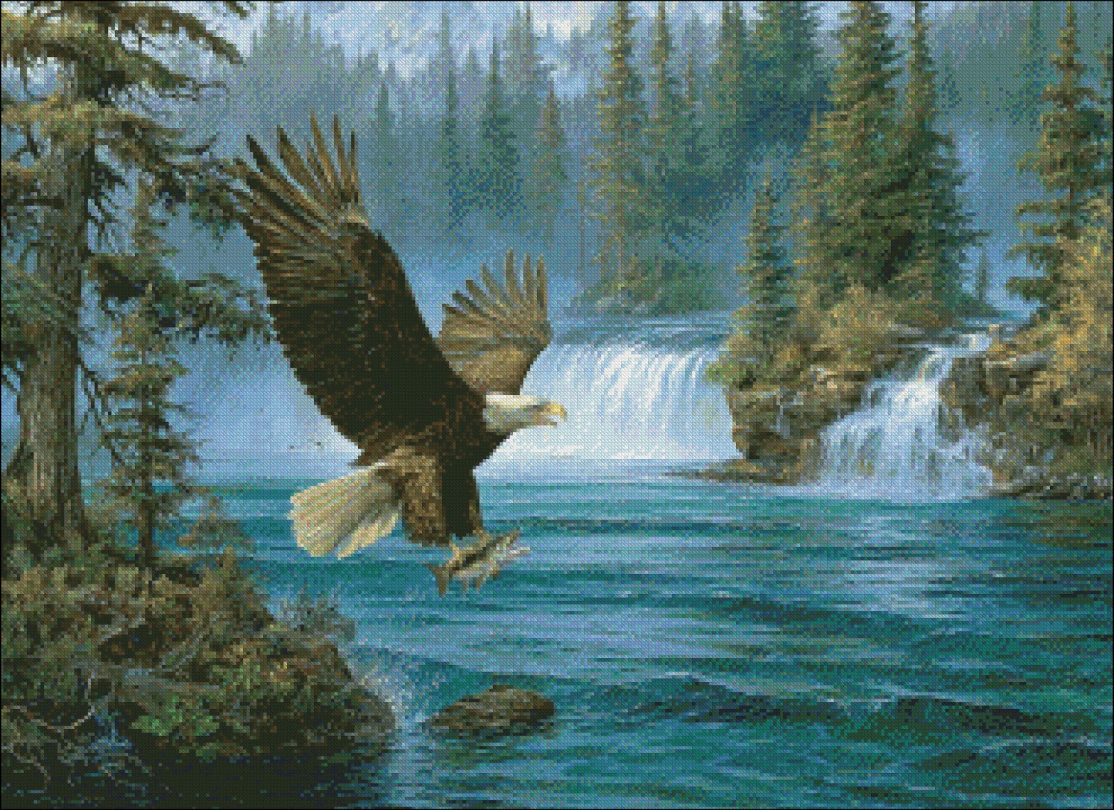 Master of the Hunt - Chart Counted Cross Stitch Patterns Needlework DMC Color