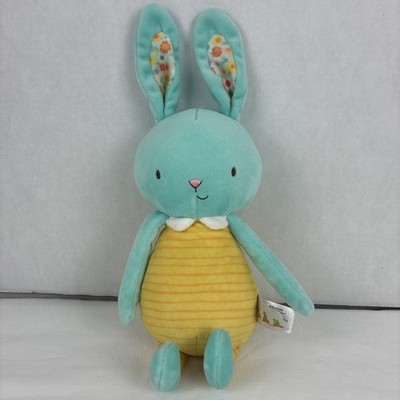 Bunnies by the Bay Blue Piper Bunny Rabbit Yellow Striped Plush 8 inch Stuffed