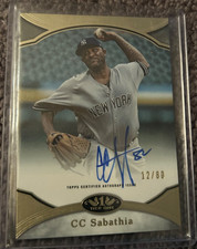 C.C. CC Sabathia 2020 Topps Tier One Prime Performers Autographs /80 Auto NY