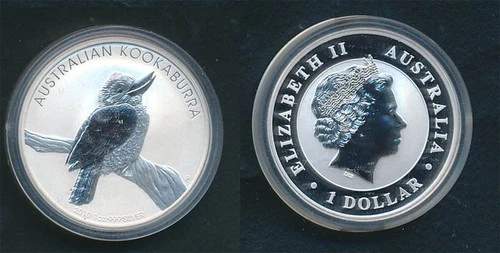 2010 Australian Silver Kookaburra 1 oz — photo from another recent sale