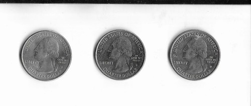 3 US Quarters W-D-P West Point-Denver- Philadelphia Weir Farm