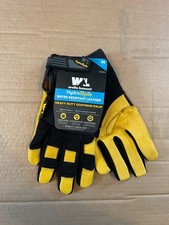 Wells Lamont HydraHyde Leather Work Gloves Heavy Duty GoatSkin Palm 3227 1 Pair