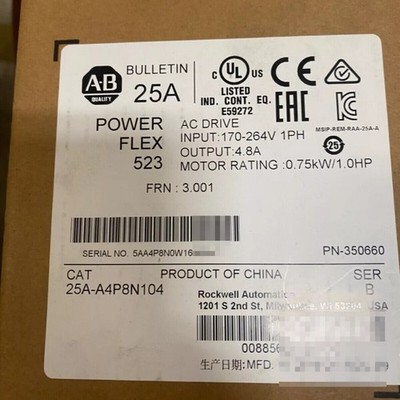 New AB 25A-A4P8N104 Free Shipping New in Box New Factory Sealed PLC