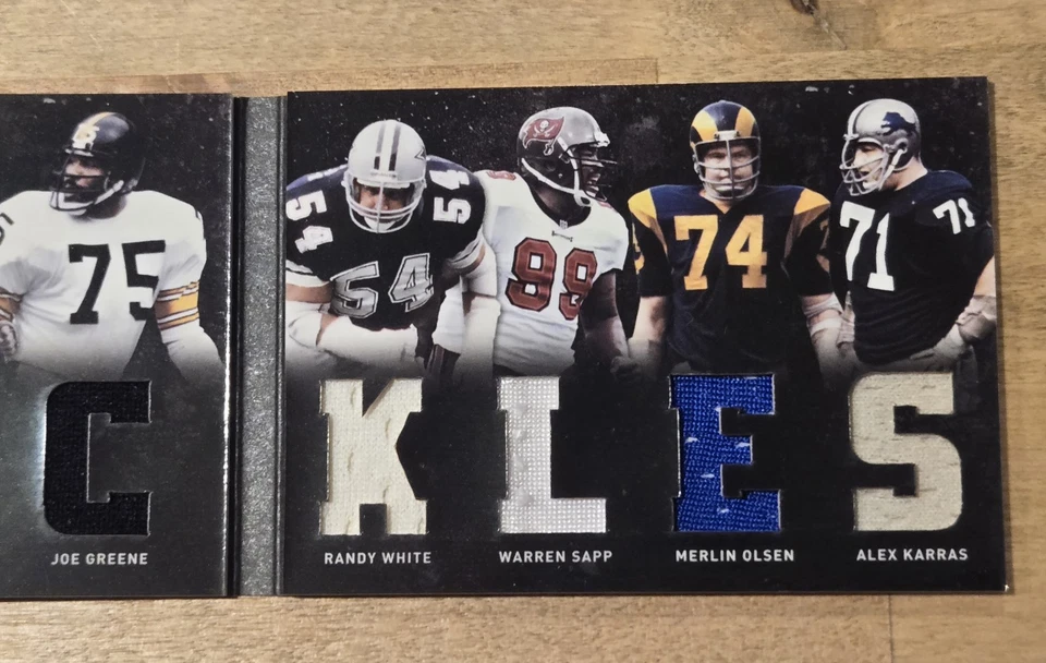 2011/2012 Playbook Material #11 Six Jersey Swatches, Greene, Sapp, Page, Olsen + - Image 4 of 4