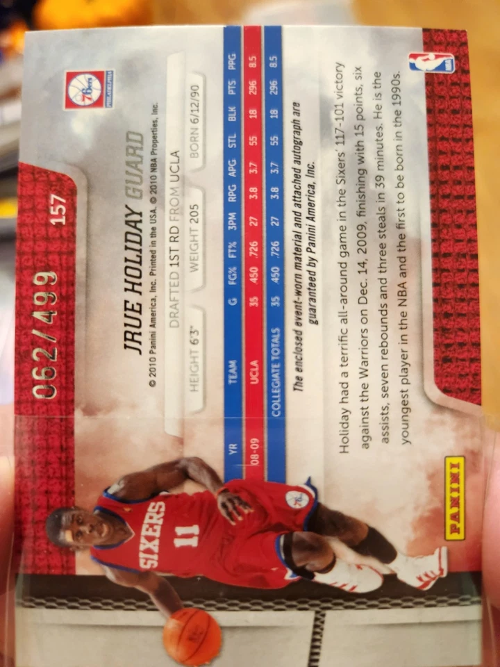 Lote automático Jrue Holiday Rookie Foto 4 de 4