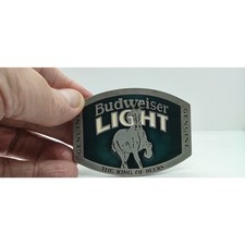 Budweiser Light The King of Beers No 2217 Vintage Belt Buckle