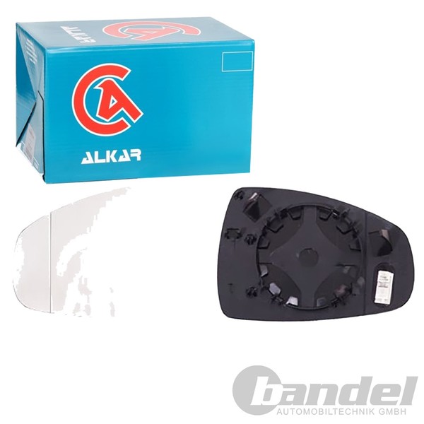 Alkar Spiegelglas AsphÄRisch Beheizbar Links Passend FüR Audi A1 | 6471790-image