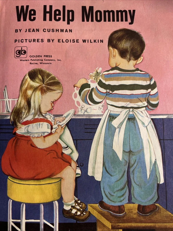 Vintage A Little Golden Book We Help Mommy 208-2 .69 1979 #3863 Foto 4 de 4
