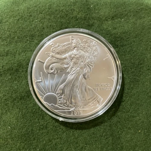 2016 American Silver Eagle 1 oz .999 Fine Silver BU $1 US Coin In Air Tight Caps