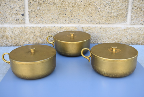 Set of 3 Stacking Ciboria with Covers, Ciborium with Lid (CU834) Chalice Co. - Picture 4 of 14
