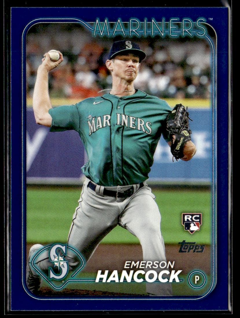 2024 Topps #39 Emerson Hancock Royal Blue