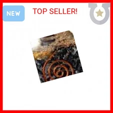 Auramore Black Tourmaline Crystal Orgone Pyramid Kit/Includes 4 Crystal Quartz E