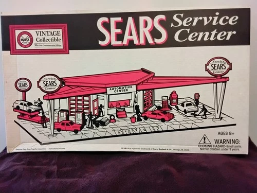 Sears Service Center  Play Set Box * Marx Toys * Sealed New NIB