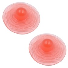 1 Pair Soft Female Silicone Sexy False Nipple Stickers Skin 6.5*2.5cm/2.56*0.1"