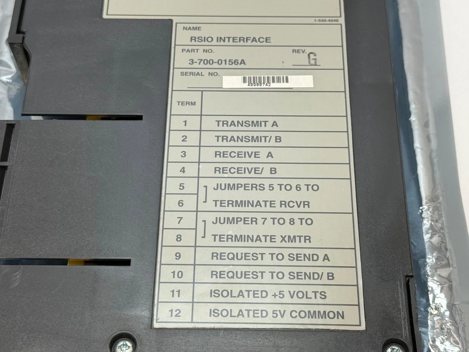 Cincinnati-Milacron 3-700-0156A RSIO Interface REV G 37000156A - Image 4 of 4