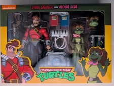 NECA TMNT Cartoon Mona Lisa & Dirk Savage Target 2-Pack MISB
