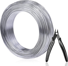 18 Gauge 328 FT Bendable Aluminum Sculpting Wire - 1Mm, Silver