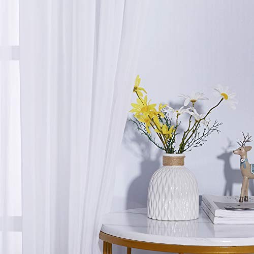 Sheer Curtains 63 inch Length - Grommet Living 37"W x 63"L (Pack of 2) White - Bild 5 von 6