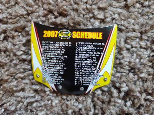 Nascar 2007 Nextel Cup Schedule Hood Magnet Miniatur Motorhaube