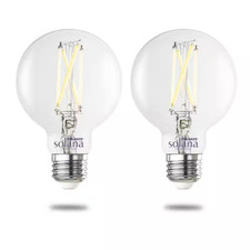60 Watt Equivalent G25 with Medium Screw Base E26 in Clear Finish Dimmable 2200-