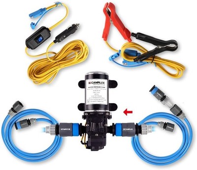 Camplux 6L 12V Water Pump High Pressure Caravan RV Boat Gas Hot Water System Kit