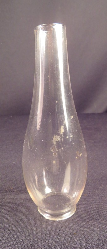 1860-70 Zero Kerosene Oil 1 3/8" Lipped Fitter Chimney 5 3/4" Tall