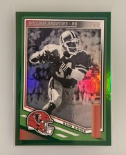 William Andrews 2025 Panini Score Football End Zone Parallel /6 ATL Falcons