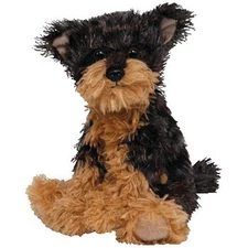 TY Beanie Baby - TYGER the Yorkie Dog (Dark Version - 1st release) - MWMTs