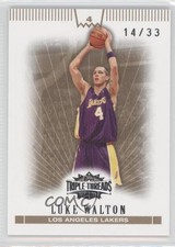 2007-08 Topps Triple Threads Gold 14/33 Luke Walton #44 0a6