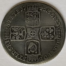 1745 George II ( LIMA ) Sixpence Coin 9.25 Silver Fine Collectable Grade