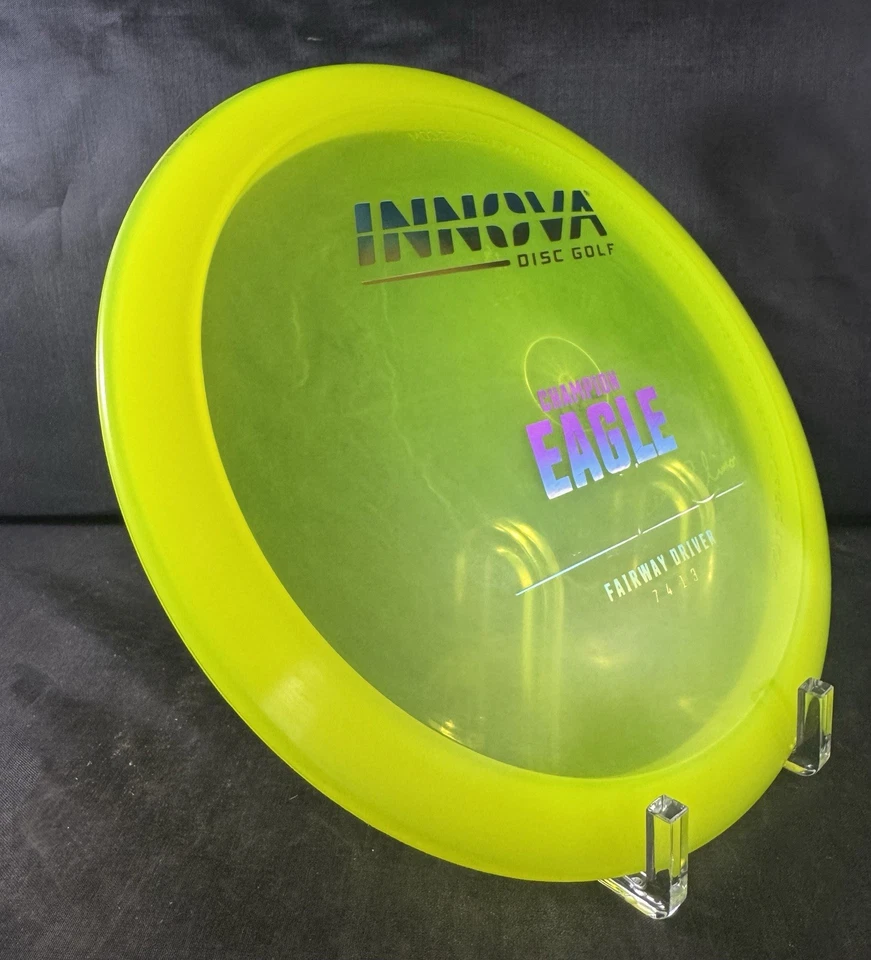 DISCO GOLF INNOVA CHAMPION EAGLE FAIRWAY DRIVER KEN CLIMO 12X 173-5g Amarillo Foto 3 de 4