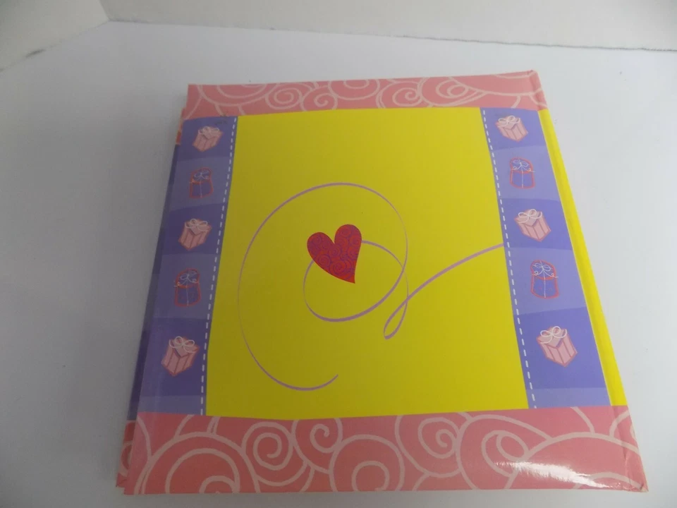 Álbum de fotos Pioneer 200 bolsillo apliques 3D corazón a rayas nota bidireccional 4X6 Foto 4 de 4