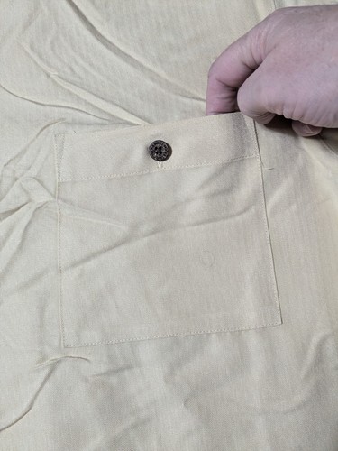 HOOK & TACKLE Men XL Khaki Rayon MARLIN SAILFISH Embroidered Placket Camp Shirt - Picture 8 of 18