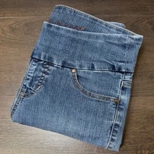 Jag Jeans Pull On High Rise Slim Ankle 4 Skinny Stretch Classic