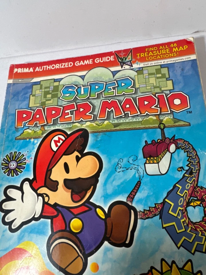 Super Paper Mario Prima Authorized Strategy Game Guide Book Nintendo Wii - Image 2 of 4