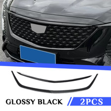 Black Front Engine Hood Grille Grill Trim U Type Strip For 2025 Cadillac CT5