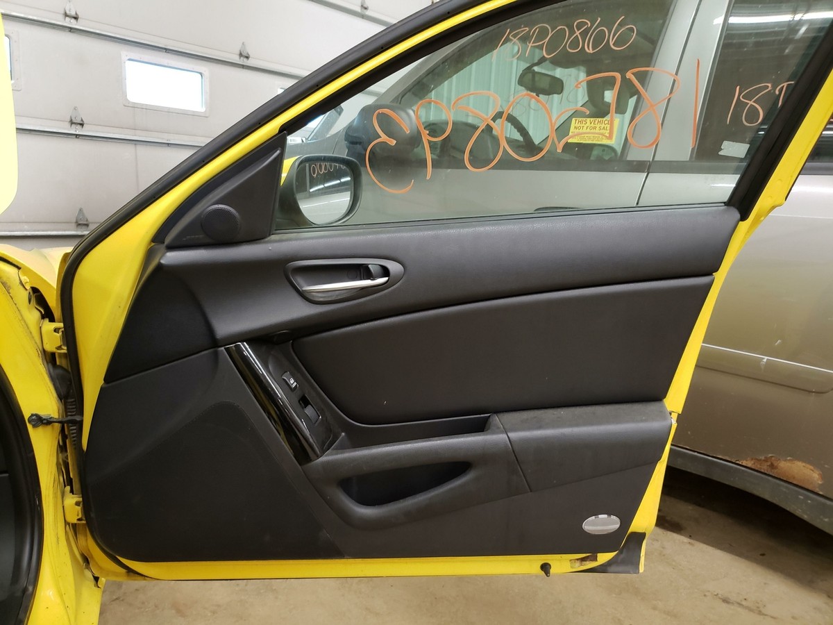 PD-R8000＋黄クリート 2004 MAZDA RX8 POWER FRONT DRIVER DOOR LIGHTNING YELLOW PAINT CODE